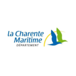 Logo de la charente maritime - oiseau vert et bleu - Arc Jaune